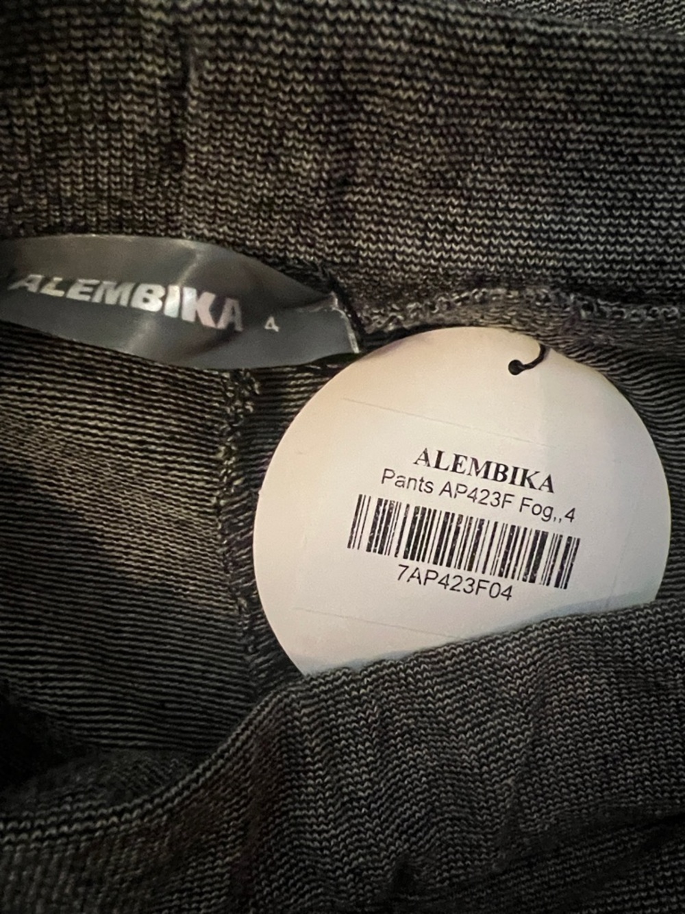 Alembika Essential Cropped Pants Fog Gray Wide Leg Pull-On Size 4 US 12-14 NWT - Picture 8 of 12